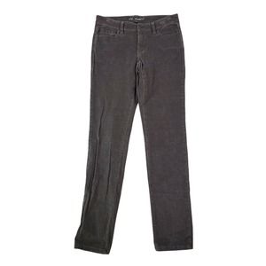 CC - VS Victoria's Secret Womens Corduroy Pants 2 Solid Dark Gray Pencil Stretch